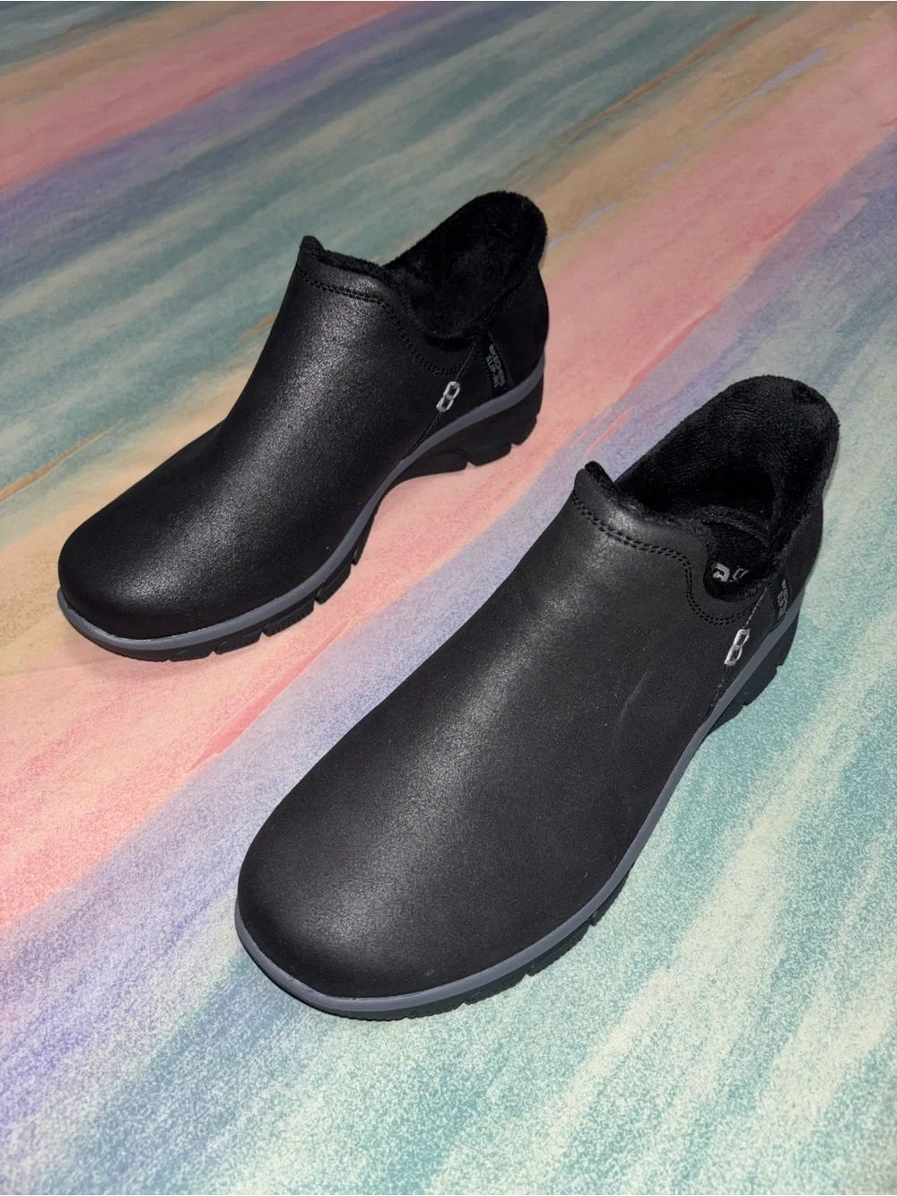 Skechers Slip-ins Relaxed Fit: Easy Going - Modern Hour - Color: Black Size: 9.5